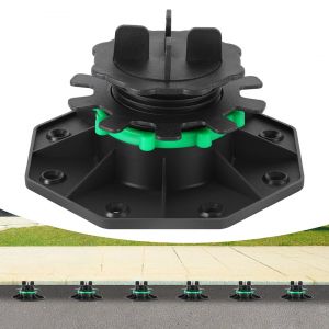 100x Plots r&eacute;glables 42-60mm Plot pour dalle r&eacute;glable Pour pierre et carrelage Plots Avec anneau de fixation - Neuf