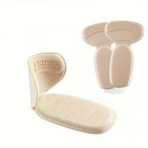 Kit De 2 Paires De Chaussures À Ajuster : Autocollants Anti-Usure Pour Talons Et Coussinets Demi-Pointure Pour Talons Hauts, Conversion Facile De La Pointure De Grande À La Pointure De Petite. - Neuf