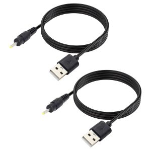 5V DC Power Cable,USB 2.0 Male to DC 2.5mm x 0.7mm Male Power Cord for Router,LED Light,Speaker and More,2M (Pack of 2) - Neuf
