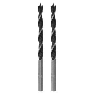 Lot de 2 forets à pointe ronde en acier de 4,5 mm de diamètre pour menuisier,travail du bois,plastique,caoutchouc - Neuf
