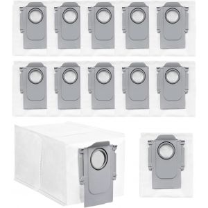 12 Sacs à Poussière compatibles avec Roborock S8 MaxV Ultra / S8 Max Ultra Aspirateur, Accessoires Pièces de Rechange Grande Capacité pour Roborock - Neuf