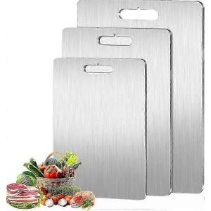 Planche À Découper Double Face En Titane Planche À Découper De Cuisine De Qualité Alimentaire Planche À Découper Portable 2024 - Neuf