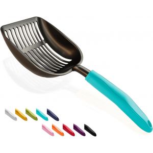 Shiliu-Pelle À Litière Pour Chat, Tamis En Alliage D'aluminium Plaqué Antiadhésif, Trottinette En Métal Durable, Pelle Profonde, Lo[ - Neuf