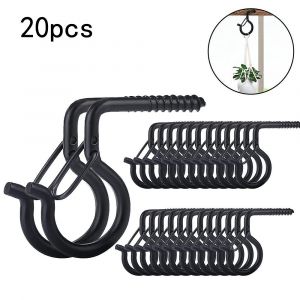 Pack de 20 vis des crochets extérieurs, plafonds, B noir - Neuf