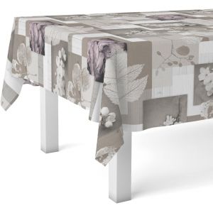 Zen Leaves Nappe En Toile Cirée Unique 220 X 140 Cm - Neuf