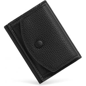 CAUC-Portefeuille Femme en Cuir Mini Portefeuille Porte Monnaie pour Femmes avec 3 Emplacements de Carte Portefeuilles Pochette Femme avec Poche &agrave; Monnaie - Neuf