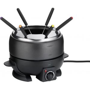 JEXNOVASHOP-Set &agrave; fondue &eacute;lectrique &agrave; la viande 9pcs, set &agrave; fondue pour 6 personnes SIMPLON, fondue au fromage, fondue au chocolat &eacute;lectrique avec fourchettes, support de fourchettes, 800W - Neuf