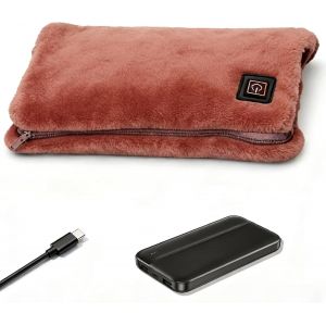 Chauffe-Mains &Eacute;lectrique Sans Fil Avec Batterie Externe De 10 000 Mah - Coussin Chauffant Multifonction Portable Pour Dos, Ventre, Cou, &Eacute;paules - S&ucirc;r Et Doux - Id&eacute;al Pour L'ext&eacute;rieur, Les Voyages - Neuf