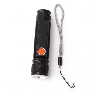 Lampe torche LED T6 d'exterieur, rechargeable par USB, haute luminosite, etanche, ideale pour le camping et les urgences - Neuf