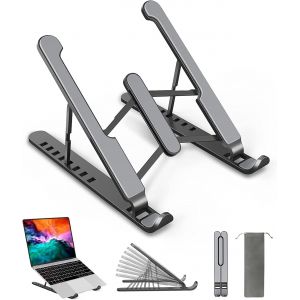 Store Support Ordinateur Portable,Support PC Portable à 8 Niveaux Réglables,Laptop Stand Silicone antidérapant Compatible avec MacBook,Lenovo,HP,Autres Laptops Tablettes 10""-15.6 - Neuf
