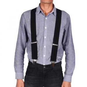 Bretelles Pour Hommes Avec Pinces En Métal Solides Bretelles Robustes Pour Hommes 50 Mm 2 Pouces De Large Taille Unique Pour Tous - Neuf
