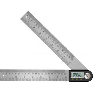 Rapporteur Numerique LCD Acier Inoxydable Mesure Angle 360 Degres pour Travail Bois Bricolage - Neuf