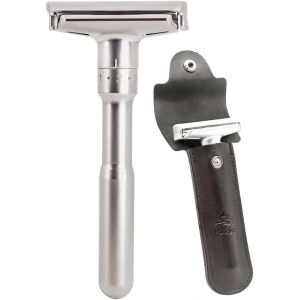 Rasoirs Manuels R&eacute;glable Double Tranchant Rasoir De S&eacute;curit&eacute; (1 Rasoir + 1 Pcs &Eacute;tui De Protection) - Neuf