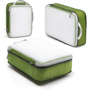 Rangement Organ Urs De Bagage,Organisateur Val En Maille L&eacute;gers Pour Les Sacs &Agrave; Dos,Voyages,Stockage &Agrave; Domicile&iquest;Vert&iquest;3Pi&egrave;ces&iquest; - Neuf