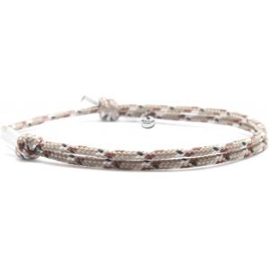 - Bracelet Paracorde 2mm Et Argent 925 - Bijou Homme Ou Femme Ajustable Dessin&eacute; Et Assembl&eacute; En France - Neuf