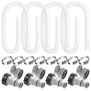 1,5 X 59 Skimmer Piscine Tuyaux de la Pompe les Tuyaux pour Piscine hors-Sol, des Filtres à Sable, Compatible avec les Systèmes de Pompe à Piscine - Neuf