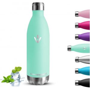 Gourde Isotherme, Gourde 1l, Sans Bpa, Bouteille Inox, Anti Fuite, Froid & Chaud,, Double Vide, Acier Inoxydable 18/8, Bouteille D'eau Pour Camping, Aptitude, Randonn&eacute;e - Neuf