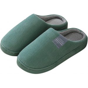 Kalanka-Pantoufle Femme Maison Chaussons Femme Hiver Pantoufles Confortable Chaussons En Peluche Chaude Doublure Chaussures Femme Intérieur Hiver Accueil Slippers - Neuf