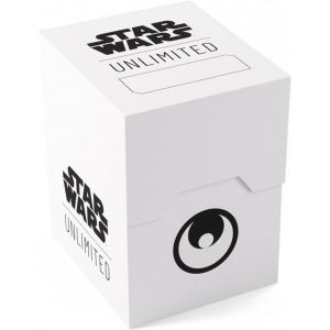 Sansh-Asmodee - - Star Wars Unlimited Deck Box White-Black - Jeux De Société - Cartes À Jouer Et À Collectionner - Accessoires Et Protection - Neuf