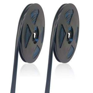 ChenQuanSarl-2 Pièces Carrelage Autocollante Ruban Adhésif Décoratif 12M Étanche Ruban D'Étanchéité Noire Autocollant Pour Sols, Murs, Plafonds, Portes, Fenêtres Et Home Déco (Noire) - Neuf