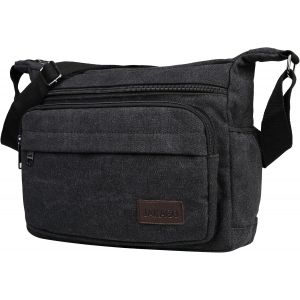 RFCBC-Sac à Bandoulière Homme Imperméable Multi-Poches,Sac de Voyage Décontracté en Toile pour Travail,l'école,Pêche,Camping,Randonnée - Neuf
