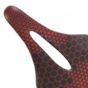 Selle De Velo De Route En Fibre De Carbone Ultra Legere Et Resistante A L'usure, Structure En Stereogel Creuse, Siege De Velo Rouge - Neuf