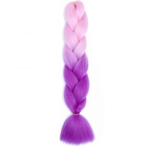 Extensions De Tresses Jumbo Box De 24 Pouces, Tresses Synthétiques À Faire Soi-Même Pour Enfants, Rose, Violet, Jaune, Gris - Neuf
