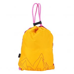 Sac A Dos Etanche Avec Cordon De Serrage Pour Randonnee, Voyage, Sports De Plein Air (Rose, Rouge Et Jaune) - Neuf