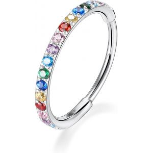 Kal-Piercings En Acier Chirurgical 316l Et Oxyde De Zirconium Pour Oreille Et Nez - Calibres 20, 18, 16, 14 - Anneaux Pour Homme Et Femme - Neuf