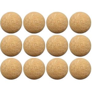 Paquet de 12 balles en liège naturel pour baby-foot,36mm réduction du bruit silencieux Accessoires de jeu - Neuf