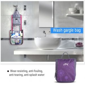 Trousse De Toilette Portable Et Etanche, Etui De Voyage Pour Cosmetiques (Violet) - Neuf