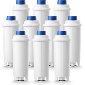 CMWS-Filtre à eau de rechange pour machines à café Delonghi DLSC002, compatible avec Delonghi Dinamica, Magnifica S, Eletta Explorer, ETAM Autentica EPAM et ECAM Series (10) - Neuf