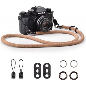 Sangle Appareil Photo,Bandouli&egrave;re Appareil Photo en Corde Courroie Appareil Photo Dragonne Appareil Photo Sangle de Cou pour Appareil Photo reflex Canon,Nikon,Sony,Fujifilm,123cm - Neuf