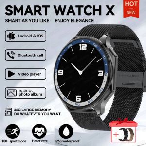 Dt Montrexmontre Intelligente Hommes 466*466 Amoled Hd Écran 32Gb Mémoire 3D Surround Vision Montre Bt Appel Ip68 Étanche Smartwatch Homme.Black Mesh Belt 2A.Sapphire Crystal - Neuf
