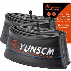 Asfasfq-2pcs 100/114-406 Épaissies Chambre À Air 20x4.0/4.5 Av32mm Valve Compatible 20 Pouces Fat Bike Chambre À Air 20x4.0 20x4.50 - Neuf