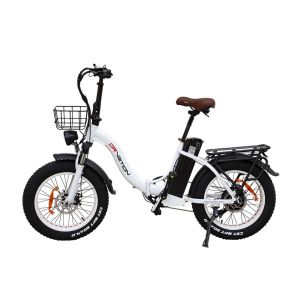 V&eacute;lo &Eacute;lectrique Fat Bike Drvetion Ct20, Pliable, Batterie Samsung, Blanc - Neuf