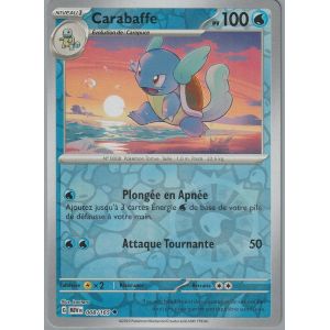 Carte Pokémon - Carabaffe - 008/165 - Reverse - Ev3,5 151 Mew - Neuf