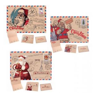 3 styles, carte de v?ux de Noël, 15 cartes de v?ux et enveloppes de Noël, carte de v?ux de Noël vintage vierge, cartes de remerciement Joyeux Noël - Neuf
