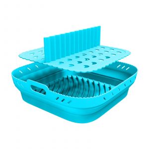 Hjlian Moule A Patisserie Carre En Silicone Pour Friteuse A Air Avec Tapis En Silicone - Neuf