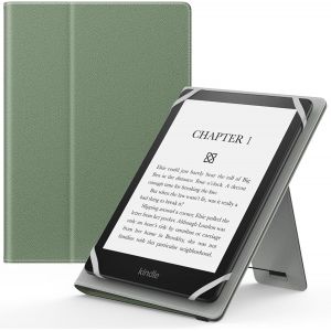 Étui Universel Pour 6"" 6.8"" 7"" Kindle Ereaders Fire Tablette - Kindle/Kobo/Voyaga/Lenovo/Sony Kindle E-Book E-Reader Tablette, Coque En Pu Avec Support Réglable Et Dragonne, Céladon - Neuf