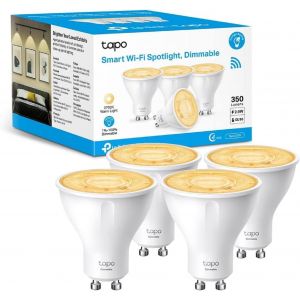 Ampoule Connectée Wifi, Ampoule Led Gu10, Blanc Chaude 2700k, Dimmable 350 Lumens, 2.9 W Équivalent À 50w, Economie D'énergie, Compatible Avec Alexa Et Google Home, L610(4-Pack)[Amp741316] - Neuf