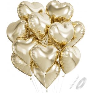 AYUHR-Ballon Coeur Rose Violet, 18 Inch Ballon Mariage Forme de Coeur, Ballons de Fleuret Coeur Hélium Rose Violet Décoration Romantique pour Anniversaire, Douche de bébé, Mariage, Valentine - Neuf