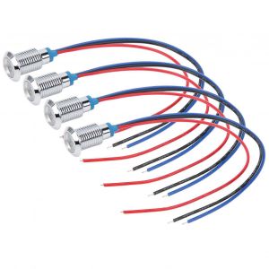 Étanche 10mm précâblé rond LED Anode commune 2Lumières de couleur 4 ensembles 3-6V - Neuf
