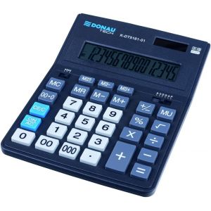 KALANKA-Donau Tech Office K-DT5161-01/Calculatrice de Bureau avec Affichage 16 Chiffres 201 x 155 x 35 mm Noir - Neuf