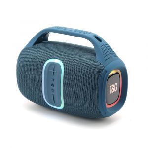 Enceinte Bluetooth Portable Sans Fil Avec Lumi&egrave;res RGB Et Son Clair Bleu YONIS - Neuf