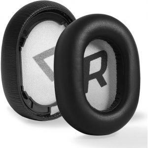 LORANKA-Coussinets de Remplacement en Cuir PU Professionnels pour Plantronics BackBeat Pro 2/ Voyager 8200 UC, Utilise de la Mousse &agrave; m&eacute;moire de Haute qualit&eacute; (Cuir Prot&eacute;in&eacute;-Gris) - Neuf