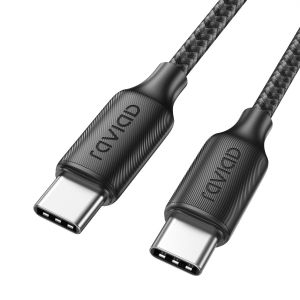 Câble USB C vers USB C 1M 100W PD3.0 5A Cable USBC Charge Rapide QC3.0 Chargeur USB Type C pour iPhone 16/15 Plus Pro Max Galaxy S24 S23 MacBook Pro Pad Pro Tablet Huawei Google Pixel - Neuf