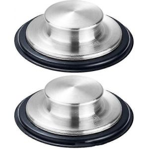 Couvercles de broyeur 2pcs bouchon d'évier de cuisine - acier inoxydable,grand diamètre de jante large - Neuf