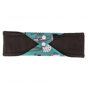 Serviette hygienique lavable en tissu doux et reutilisable en charbon de bambou 25 x 18 cm P08 - Neuf