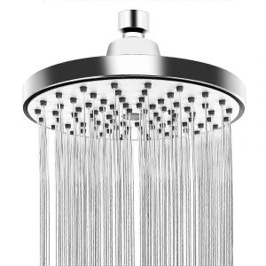 Pomme de douche à effet pluie fixe de 6 pouces avec conception anti-fuite anti-obstruction,jet de pluie à haute pression pour la détente dans la salle de bain - Neuf